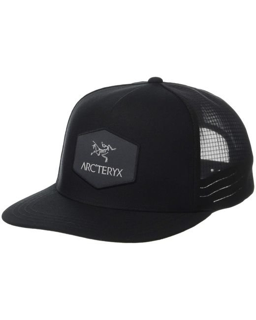 Arc'teryx Black Hexagonal Trucker Hat for men