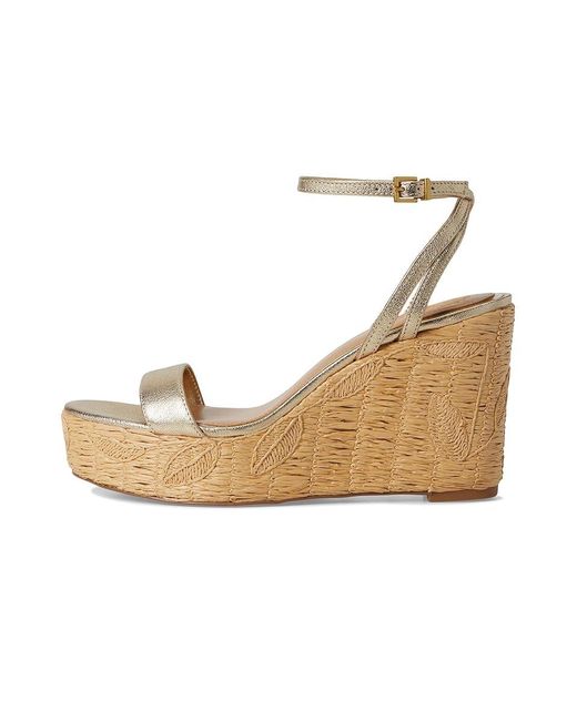 Vince Camuto Multicolor Emrey Ankle Strap Wedge Sandals Sandals, Leather