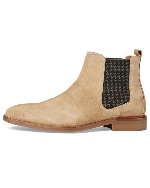 Stacy Adams Black Gabriel Chelsea Boot (Sand Suede) Boots for men