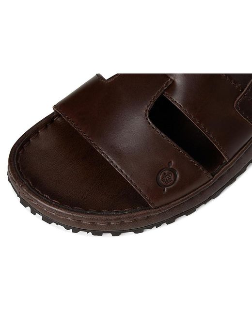 Born Brown Corey Sandals (Bark) 9 M (D) Leather for men