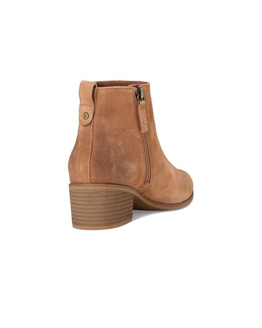 Dr. Scholls Brown Anya Zip Short Boots Boots, Leather/Suede