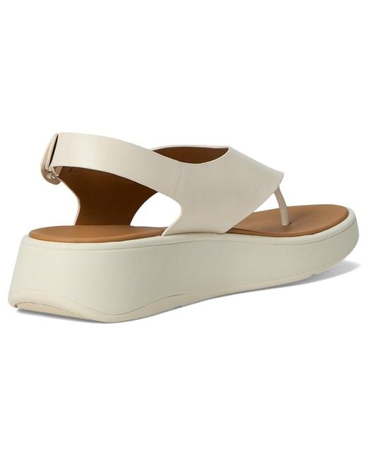 Fitflop Metallic F-Mode Leather Flatform Back-Strap Toe/Post Sandals Wedge Shoes 11 M (B)