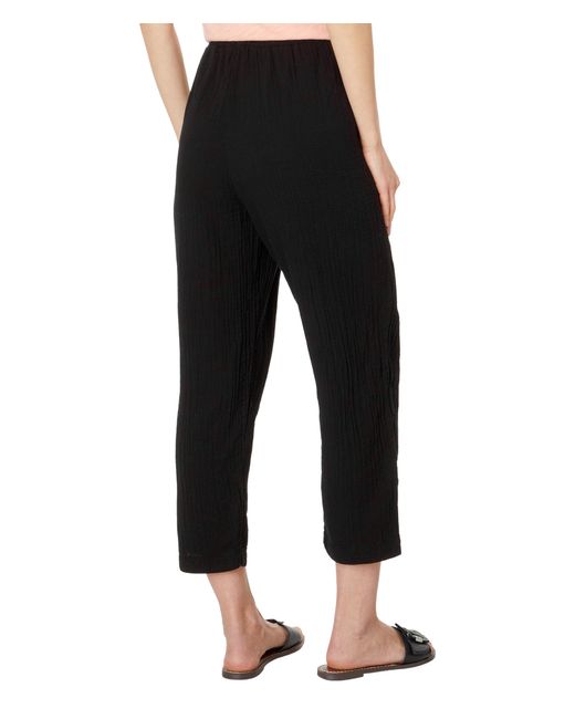 Mod-o-doc Black Easy Fit Cropped Trouser