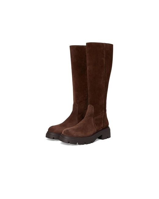 Stuart Weitzman Brown Hudson Lite Zip Boots Boots, Leather/Suede