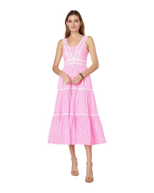 lilly pulitzer pink gingham dress