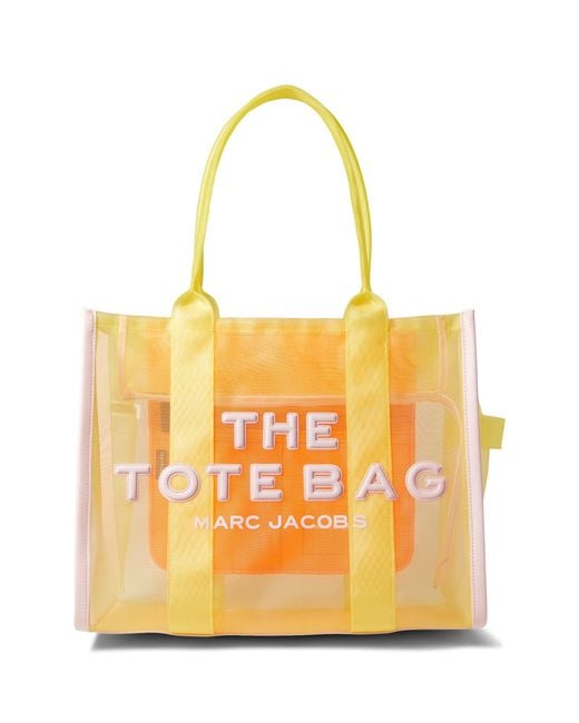 Marc Jacobs Yellow The Mesh Tote Bag Color-blocked