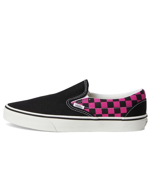 Vans Black Classic Slip-On Checkerboard Lace-Up Boots 4