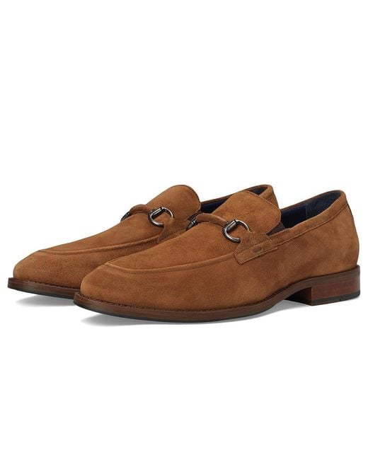 Johnston & Murphy Brown Landry Bit Shoes 9.5 M (D) Full Grain Leather for men
