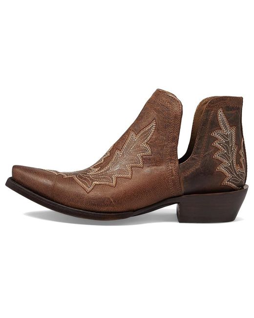 Ariat Brown Dixon Low Heel Western Boot (Rhino Tan) Shoes