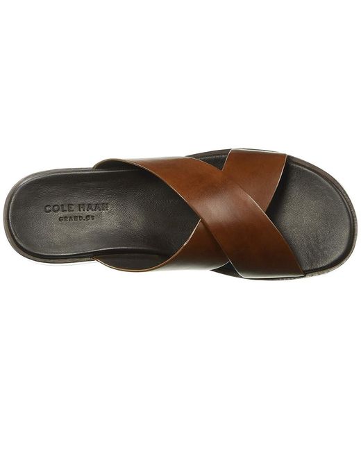 Cole Haan Brown Goldwyn 2.0 Crisscross Sandal Shoes 12 D for men
