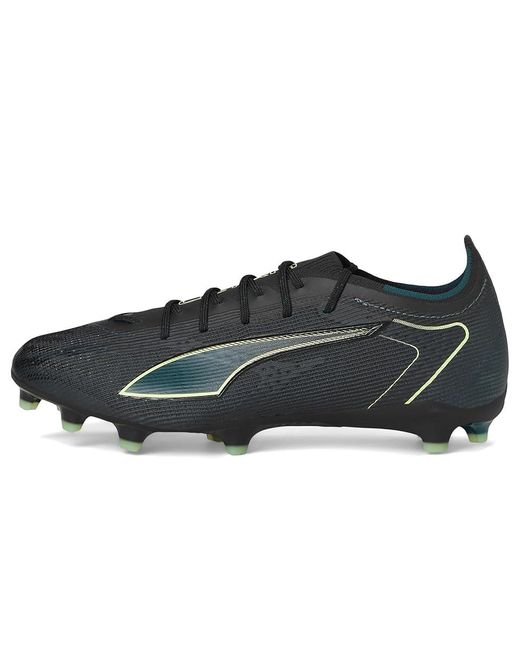 PUMA Black Ultra 6 Pro Firm, Artificial Ground Soccer Cleats Soccer Shoes/Fizzy Light/ Terrain 8 D for men