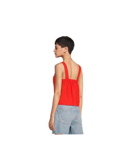 Madewell Red Shania Top