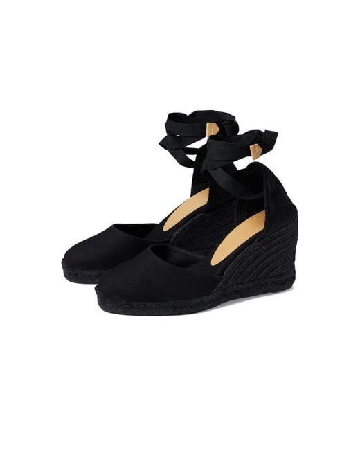 Castañer Leather Carina C 80mm in Black Lyst