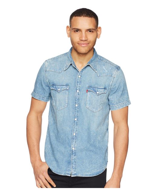 Levis Western Pearl Snap Denim Shirt G434 | Shirts, Denim shirt, Casual  shirts for men