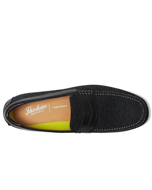 Florsheim Brown Print Leather Weaved Moc Toe Penny Driver