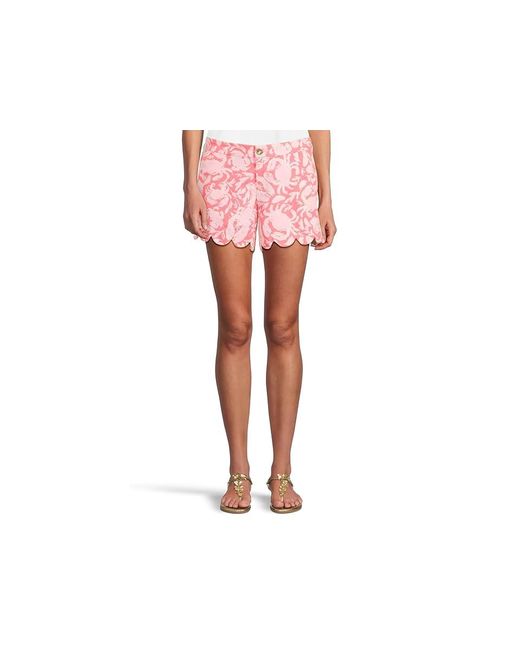Lilly Pulitzer Black Buttercup Stretch Shorts Shorts 00, Lycra/Cotton