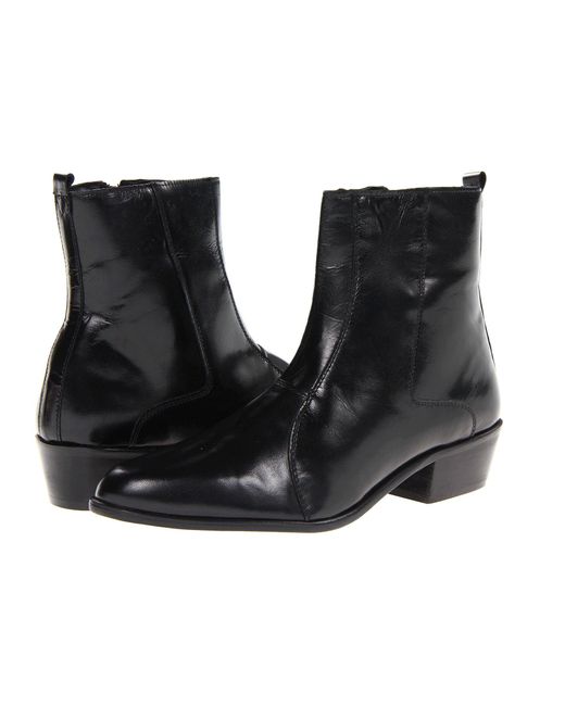 Stacy Adams Santos Plain Toe Side Zip Boot in Black for Men | Lyst