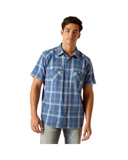 Ariat Blue Hogany Retro Fit Shirt for men