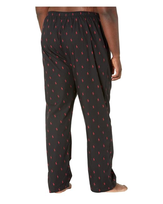 Polo Ralph Lauren Printed Pony Cotton Pajama Pants in Black/White (Black)  for Men - Save 26% | Lyst