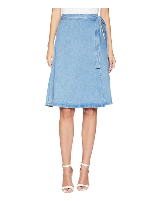 Kate Spade Blue Vintage Denim Wrap Skirt