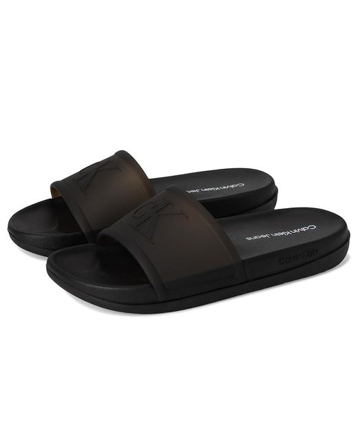 Calvin Klein Black Barli Sandals, Synthetic