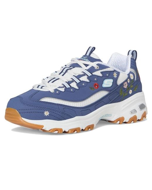 Skechers Blue D'Lites-Spring Bloom Shoes 10 B