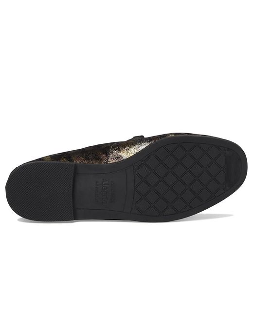 Alegria Black Aliya Flat Shoes, Leather