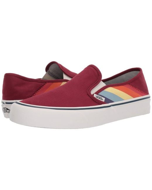 Vans Rad Rainbow Slip-on Sf Womens Shoes in Red | Lyst