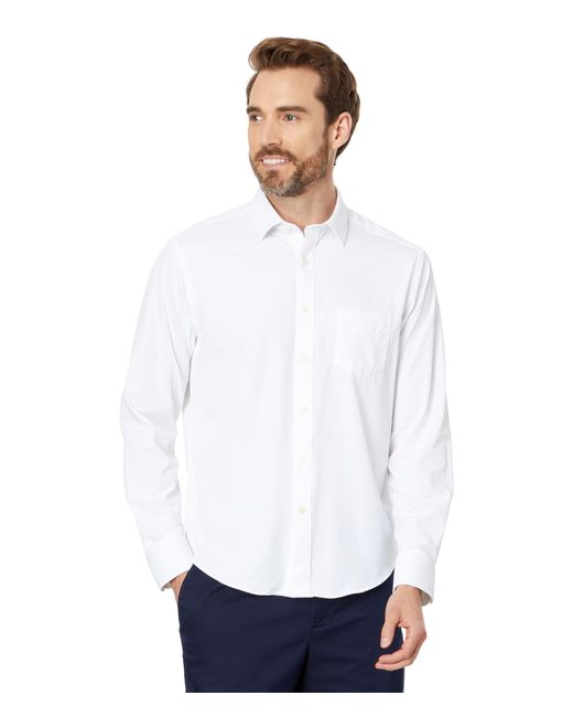 UNTUCKit White Wrinkle Free Performance Gironde Shirt for men