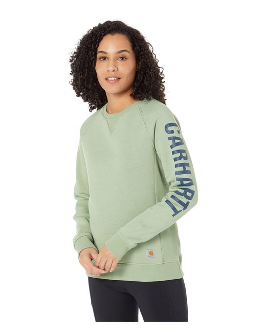 Carhartt Synthetic Relaxed Fit Midweight Crew Neck Block Logo Sleeve