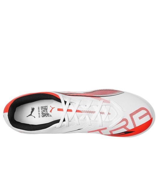 PUMA Black Ultra 5 Play Firm, Artificial Ground Soccer Cleats Soccer Shoes - -Glowing 9 D for men