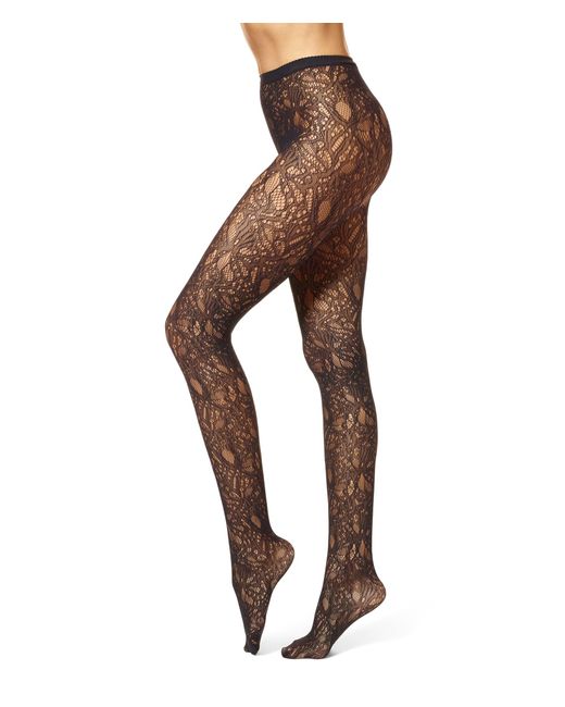 Hue Brown Butterfly Fashion Tights