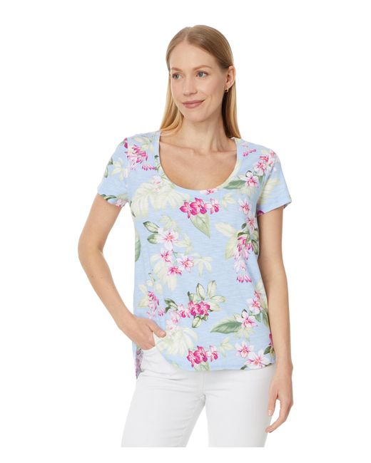 Tommy Bahama White Ashby Isles Orchid Dreams S/s