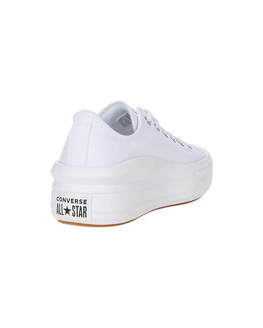 Converse White Chuck Taylor(R) All Star(R) Move Platform Ox Shoes/ 10 B