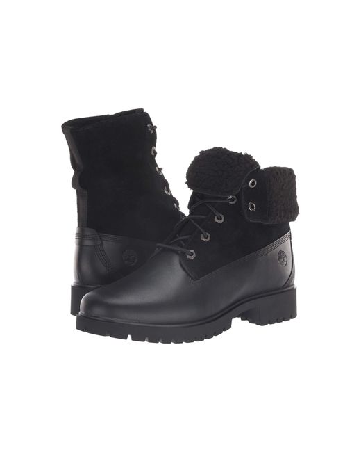 timberland teddy fleece boots black