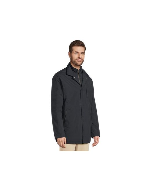 Johnston & Murphy Black Upton City Coat Jacket, Polyester for men