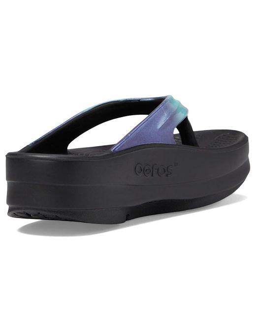 OOFOS Black Oomega Oolala Luxe (Atlantis) Shoes