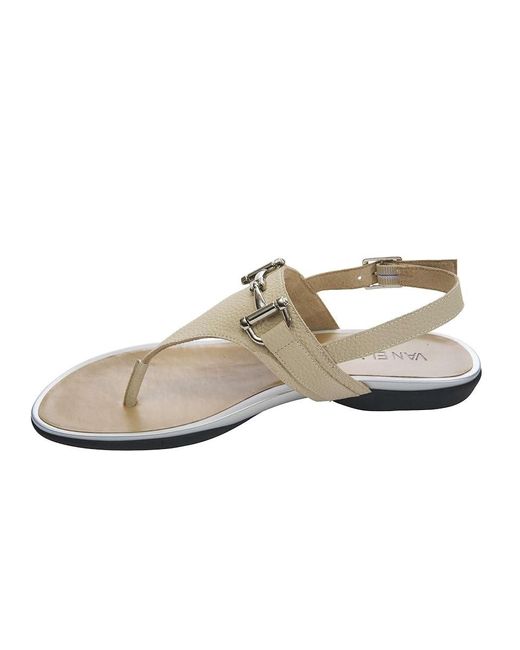 Vaneli Metallic Walk (Cream Milled Calf) Sandals