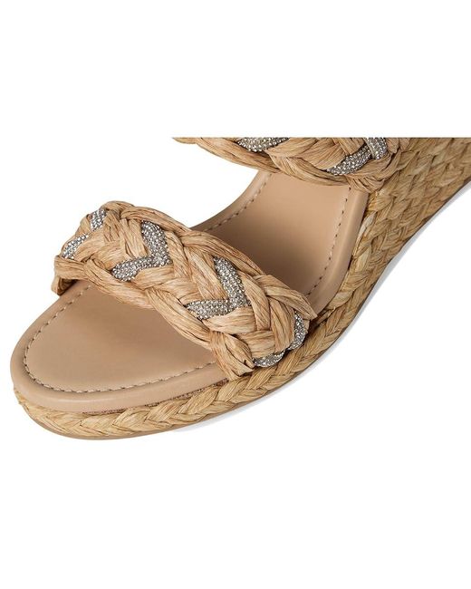 Stuart Weitzman Metallic Lana Wedge Slide 65 Wedge Shoes, Leather