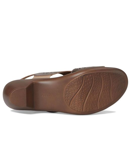 Easy Spirit Brown Calix Wedge Shoes 6.5 W (D)