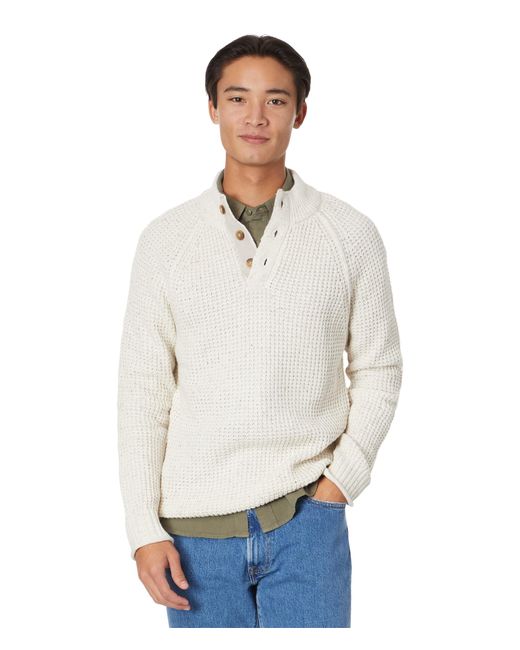 Lucky Brand Nep Mock Neck Sweater in White for Men | Lyst