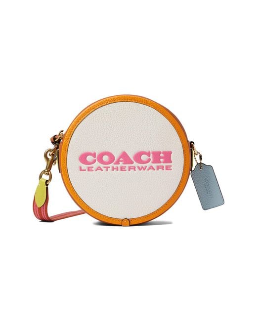 coach kia circle bag in colorblock