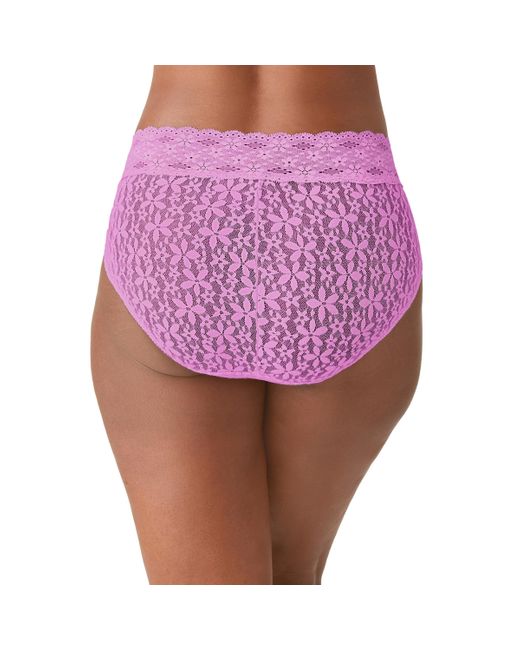 Wacoal Halo Lace Hi-cut Brief in Purple | Lyst
