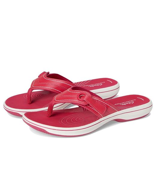 Clarks Red Breeze Reyna Sandals 5 B