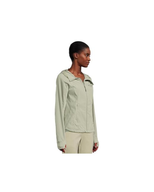 Columbia Green Sweet As Iii Hooded Softshell Coat, Elastane/Nylon