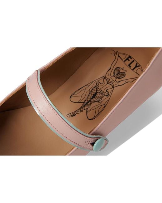 Fly London Black Suln265Fly Flat Shoes, Leather