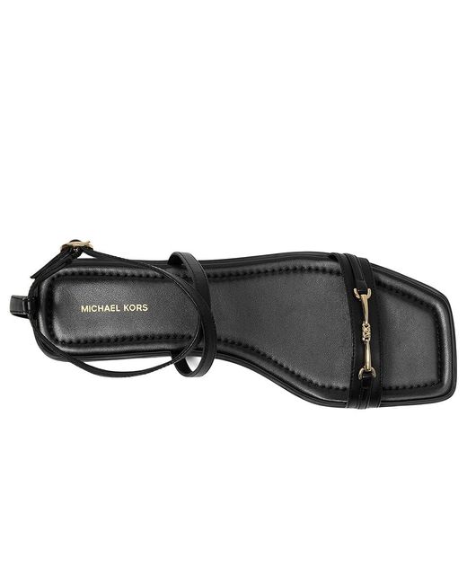 Michael Kors Black Lena Flat Sandal