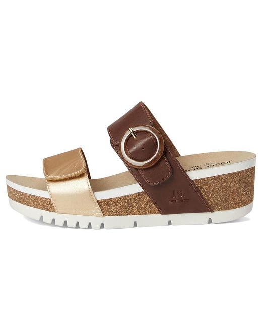 Josef Seibel Brown Quinn 14 Sandals, Leather/Rubber