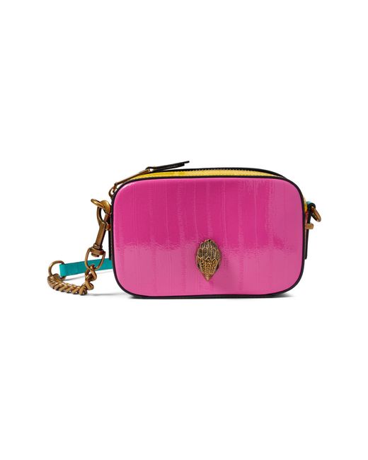 Kurt Geiger Leather Shoreditch Small Camera Bag in Gray Lyst