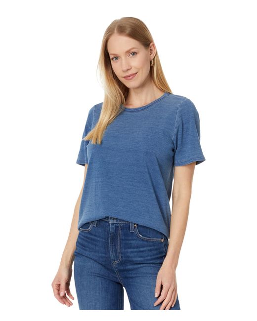 Faherty Brand Blue Sunwashed Crew Tee